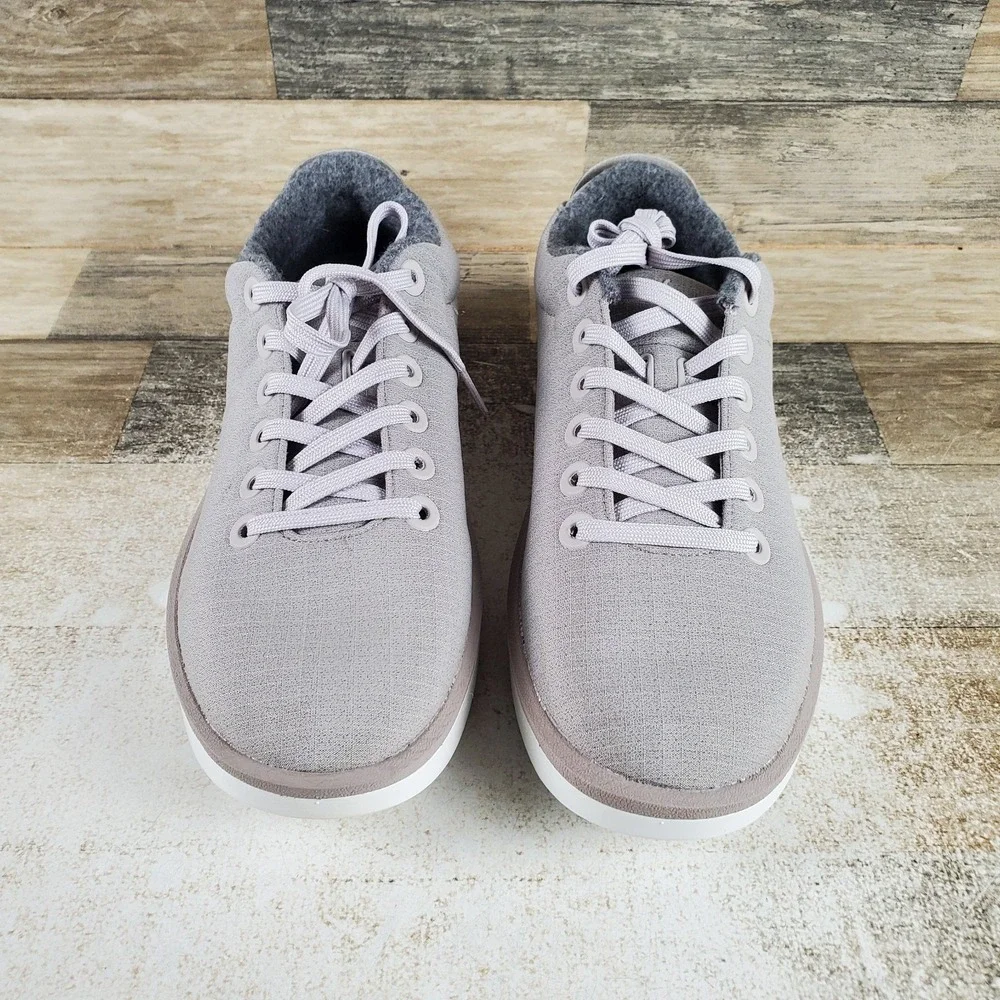 Allbirds Wool Piper Woven Womens Sz 10 W Running Pewter Gray Lace Up Sneakers